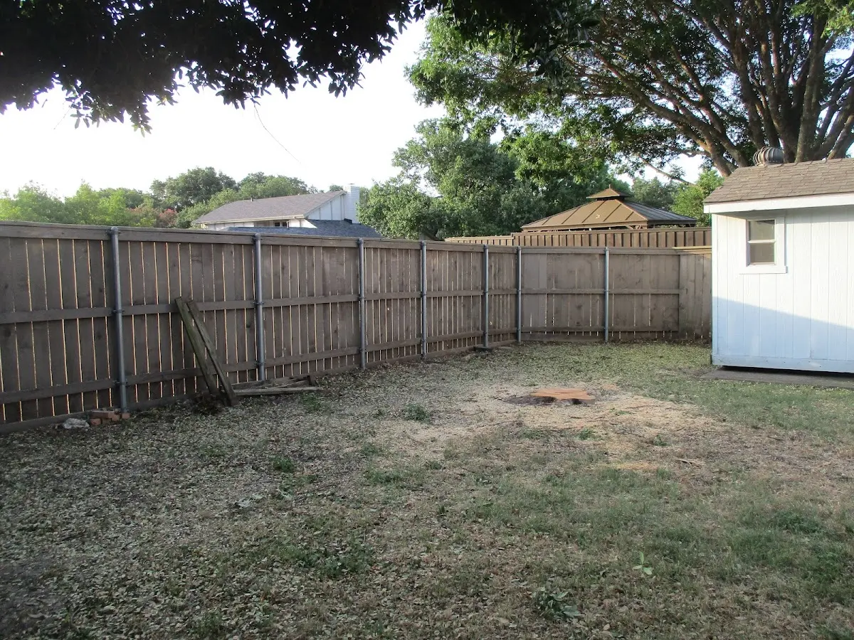 Cleared yard after professional tree removal in Culloden